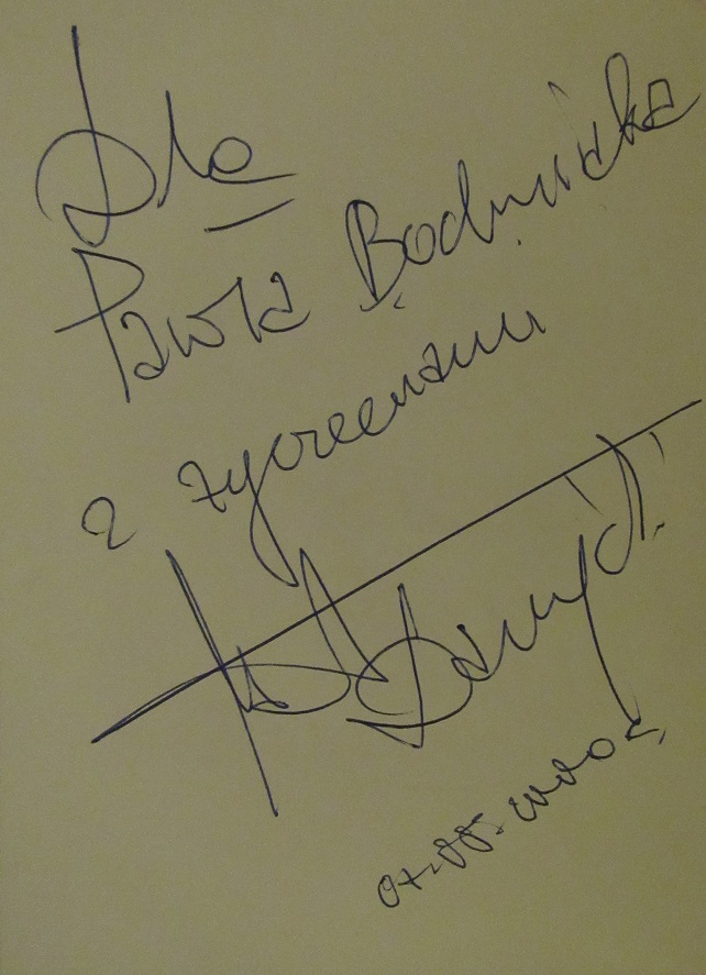 autograf Mateusza Damięckiego