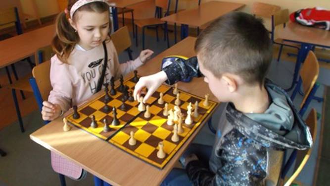 turniej szachowy w SP Chroberz