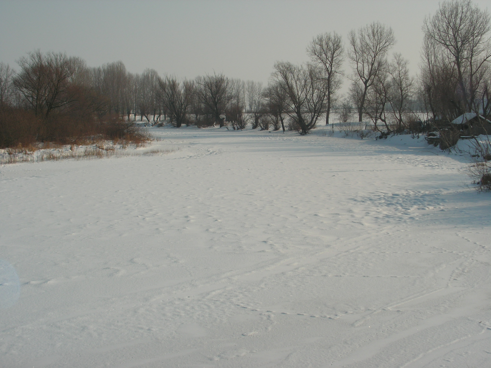 rzeka Nida zimą Chroberz