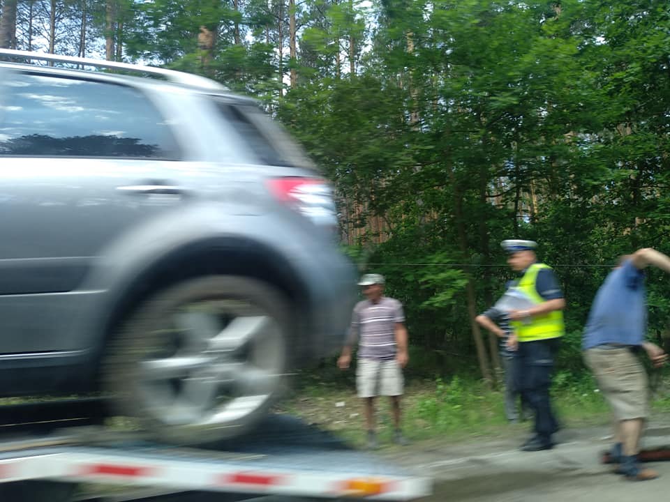 wypadek w lesie młodzawskim